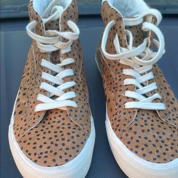 Madewell Brown and Black High-Top Sneakers - Picture 1 of 6